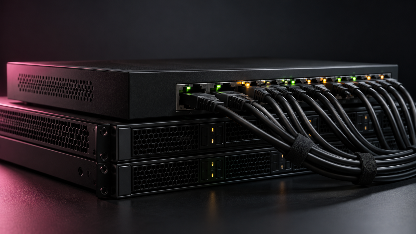 Illustrative network switch and server equipment